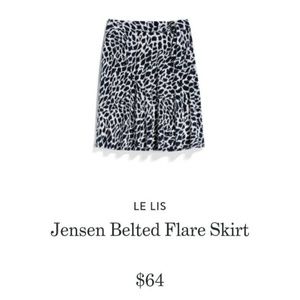 STITCH FIX Jensen Belted Flare Skirt sz MP NEW NWT